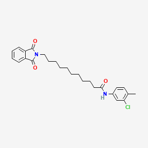 N-(3-chloro-4-methylphenyl)-11-(1,3-dioxo-1,3-dihydro-2H-isoindol-2-yl)undecanamide