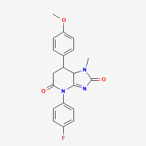 4-(4-fluorophenyl)-7-(4-methoxyphenyl)-1-methyl-7,7a-dihydro-1H-imidazo[4,5-b]pyridine-2,5(4H,6H)-dione