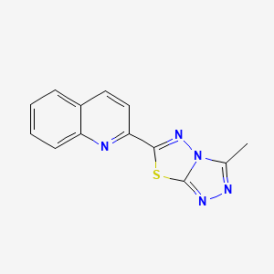 Quinoline, 2-(3-methyl[1,2,4]triazolo[3,4-b][1,3,4]thiadiazol-6-yl)-