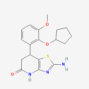 2-amino-7-[2-(cyclopentyloxy)-3-methoxyphenyl]-6,7-dihydro[1,3]thiazolo[4,5-b]pyridin-5(4H)-one