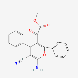 methyl (6-amino-5-cyano-2,4-diphenyl-4H-pyran-3-yl)(oxo)acetate