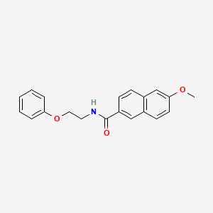 6-methoxy-N-(2-phenoxyethyl)naphthalene-2-carboxamide