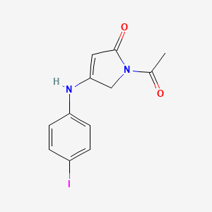 1-acetyl-4-[(4-iodophenyl)amino]-1,5-dihydro-2H-pyrrol-2-one