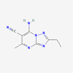 7-Amino-2-ethyl-5-methyl[1,2,4]triazolo[1,5-a]pyrimidine-6-carbonitrile