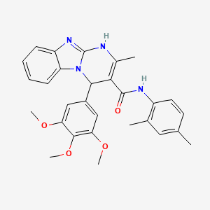 N-(2,4-dimethylphenyl)-2-methyl-4-(3,4,5-trimethoxyphenyl)-1,4-dihydropyrimido[1,2-a]benzimidazole-3-carboxamide