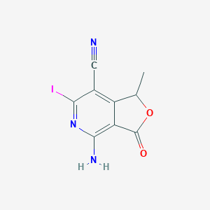 4-Amino-6-iodo-1-methyl-3-oxo-1,3-dihydro-furo[3,4-c]pyridine-7-carbonitrile