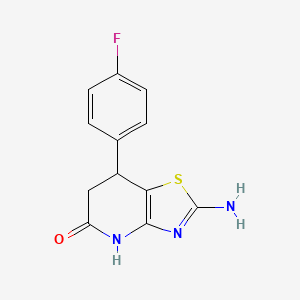 2-amino-7-(4-fluorophenyl)-6,7-dihydro[1,3]thiazolo[4,5-b]pyridin-5(4H)-one