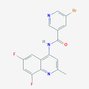 5-bromo-N-(6,8-difluoro-2-methylquinolin-4-yl)pyridine-3-carboxamide