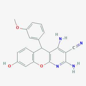 2,4-diamino-8-hydroxy-5-(3-methoxyphenyl)-5H-chromeno[2,3-b]pyridine-3-carbonitrile