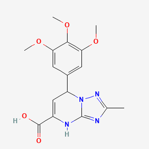 2-Methyl-7-(3,4,5-trimethoxyphenyl)-4,7-dihydro[1,2,4]triazolo[1,5-a]pyrimidine-5-carboxylic acid