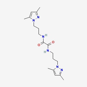 N,N'-bis[3-(3,5-dimethyl-1H-pyrazol-1-yl)propyl]ethanediamide