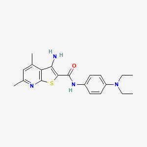 3-amino-N-[4-(diethylamino)phenyl]-4,6-dimethylthieno[2,3-b]pyridine-2-carboxamide