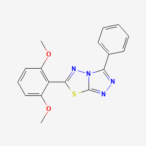 6-(2,6-Dimethoxyphenyl)-3-phenyl-[1,2,4]triazolo[3,4-b][1,3,4]thiadiazole