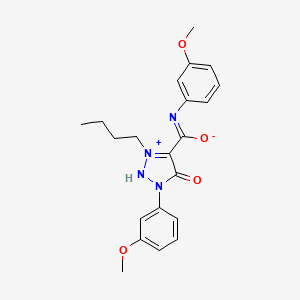 3-butyl-1-(3-methoxyphenyl)-4-[(3-methoxyphenyl)carbamoyl]-1H-1,2,3-triazol-3-ium-5-olate