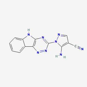 5-amino-1-(5H-[1,2,4]triazino[5,6-b]indol-3-yl)pyrazole-4-carbonitrile