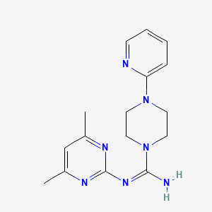 N-(4,6-dimethylpyrimidin-2-yl)-4-(pyridin-2-yl)piperazine-1-carboximidamide