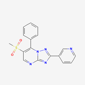 3-{6-Methanesulfonyl-7-phenyl-[1,2,4]triazolo[1,5-A]pyrimidin-2-YL}pyridine