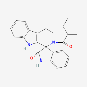 2-(2-methylbutanoyl)-2,3,4,9-tetrahydrospiro[beta-carboline-1,3'-indol]-2'(1'H)-one