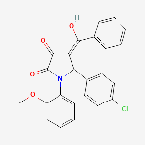 4-Benzoyl-5-(4-chlorophenyl)-3-hydroxy-1-(2-methoxyphenyl)-1,5-dihydro-2H-pyrrol-2-one