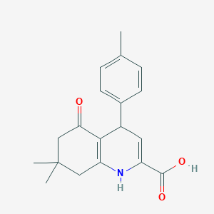 7,7-Dimethyl-4-(4-methylphenyl)-5-oxo-1,4,5,6,7,8-hexahydro-2-quinolinecarboxylic acid