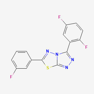 3-(2,5-Difluorophenyl)-6-(3-fluorophenyl)[1,2,4]triazolo[3,4-b][1,3,4]thiadiazole