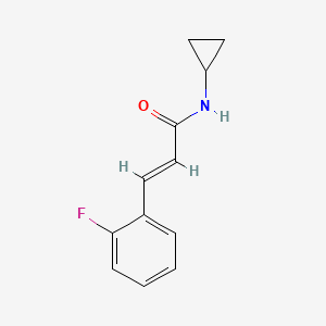 (2E)-N-cyclopropyl-3-(2-fluorophenyl)prop-2-enamide