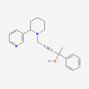 2-Phenyl-5-[2-(pyridin-3-yl)piperidin-1-yl]pent-3-yn-2-ol