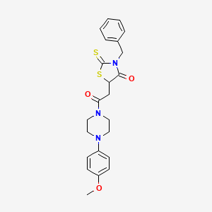 3-Benzyl-5-{2-[4-(4-methoxyphenyl)piperazin-1-yl]-2-oxoethyl}-2-thioxo-1,3-thiazolidin-4-one