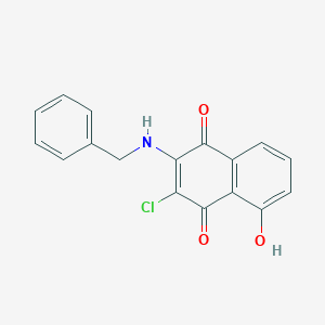 2-(Benzylamino)-3-chloro-5-hydroxynaphthoquinone