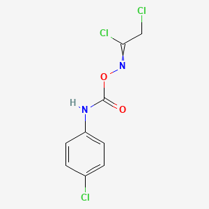 Ethanimidoyl chloride, 2-chloro-N-[[[(4-chlorophenyl)amino]carbonyl]oxy]-