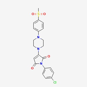 1-(4-chlorophenyl)-3-{4-[4-(methylsulfonyl)phenyl]piperazin-1-yl}-1H-pyrrole-2,5-dione