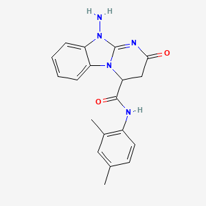 10-amino-N-(2,4-dimethylphenyl)-2-oxo-2,3,4,10-tetrahydropyrimido[1,2-a]benzimidazole-4-carboxamide