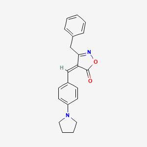 (4Z)-3-benzyl-4-[4-(pyrrolidin-1-yl)benzylidene]-1,2-oxazol-5(4H)-one