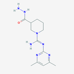 N-(4,6-dimethylpyrimidin-2-yl)-3-(hydrazinylcarbonyl)piperidine-1-carboximidamide