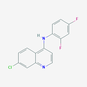 molecular formula C15H9ClF2N2 B11048773 7-chloro-N-(2,4-difluorophenyl)quinolin-4-amine 