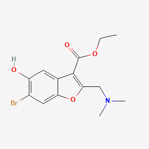 Ethyl 6-bromo-2-[(dimethylamino)methyl]-5-hydroxy-1-benzofuran-3-carboxylate