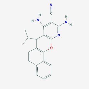 8,10-Diamino-7-isopropyl-7H-benzo[7,8]chromeno[2,3-B]pyridin-9-YL cyanide