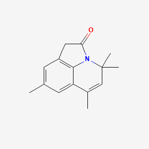 molecular formula C15H17NO B11048853 4,4,6,8-tetramethyl-4H-pyrrolo[3,2,1-ij]quinolin-2(1H)-one 