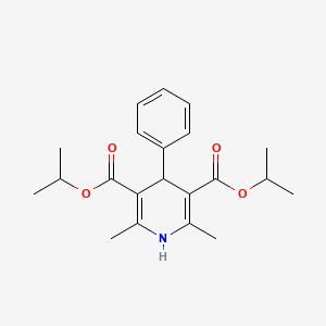 molecular formula C21H27NO4 B11048857 Dipropan-2-yl 2,6-dimethyl-4-phenyl-1,4-dihydropyridine-3,5-dicarboxylate 