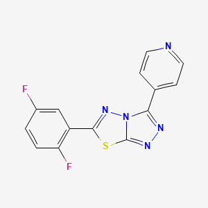 6-(2,5-Difluorophenyl)-3-(pyridin-4-yl)[1,2,4]triazolo[3,4-b][1,3,4]thiadiazole