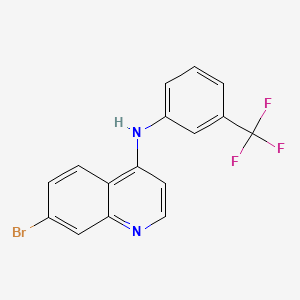 molecular formula C16H10BrF3N2 B11048894 7-bromo-N-[3-(trifluoromethyl)phenyl]quinolin-4-amine 