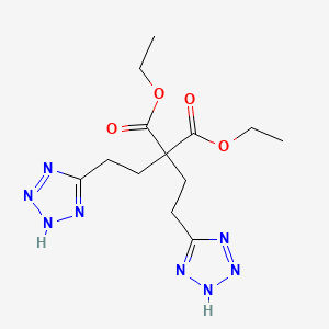 diethyl bis[2-(2H-tetrazol-5-yl)ethyl]propanedioate