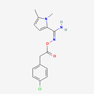 N'-{[(4-chlorophenyl)acetyl]oxy}-1,5-dimethyl-1H-pyrrole-2-carboximidamide