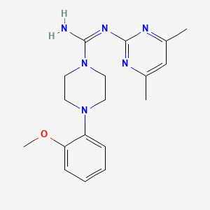 N-(4,6-dimethylpyrimidin-2-yl)-4-(2-methoxyphenyl)piperazine-1-carboximidamide