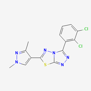 3-(2,3-dichlorophenyl)-6-(1,3-dimethyl-1H-pyrazol-4-yl)[1,2,4]triazolo[3,4-b][1,3,4]thiadiazole