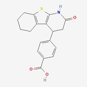 4-(2-Oxo-1,2,3,4,5,6,7,8-octahydro[1]benzothieno[2,3-b]pyridin-4-yl)benzoic acid