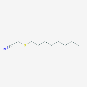 Acetonitrile, 2-(octylthio)-