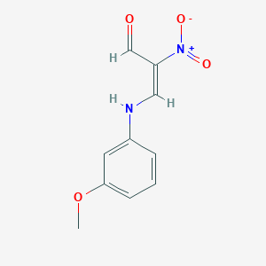 (2E)-3-[(3-methoxyphenyl)amino]-2-nitroprop-2-enal