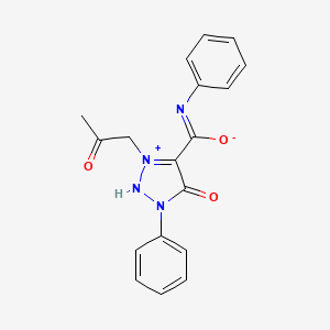 3-(2-oxopropyl)-1-phenyl-4-(phenylcarbamoyl)-1H-1,2,3-triazol-3-ium-5-olate