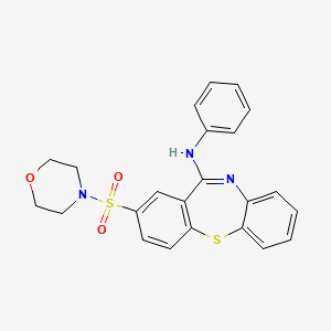 2-(morpholin-4-ylsulfonyl)-N-phenyldibenzo[b,f][1,4]thiazepin-11-amine